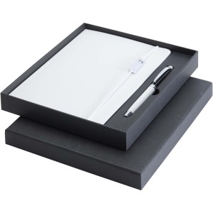 Legato Elegance A5-�s f�zet rollerballal, feh�r/fekete